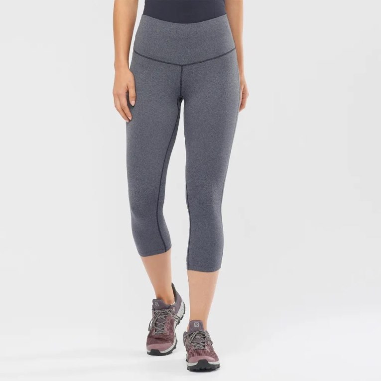 Calça Legging Salomon Essential Feminino Cinzentas Escuro | PT Z73908